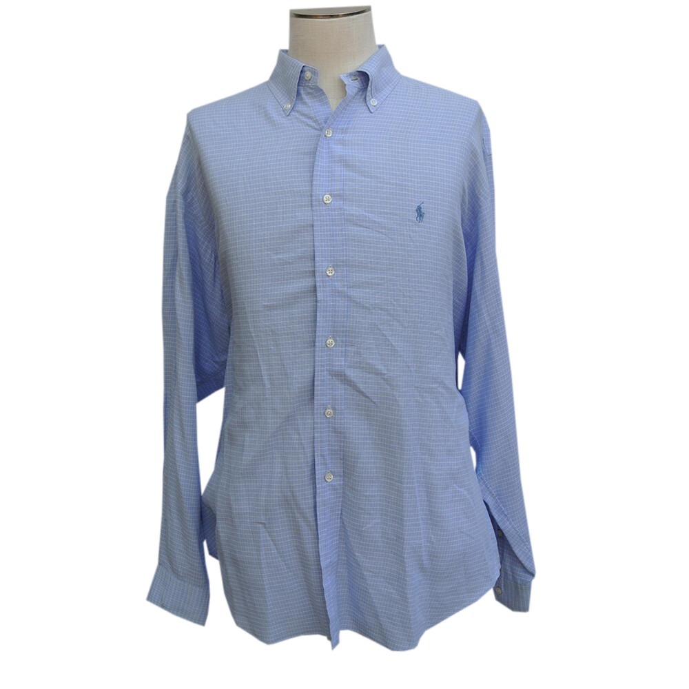 Polo Ralph Lauren Yarmouth shirt mens extra large 17 / 35 blue white check